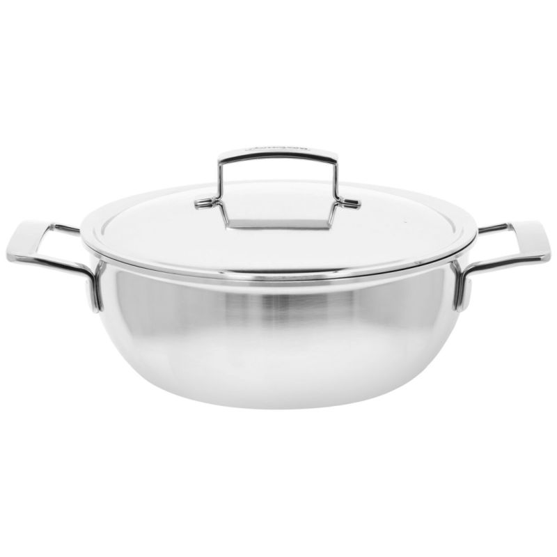 Demeyere Silver 7 Conische sudderpan  met dubbelwandig deksel 28 cm