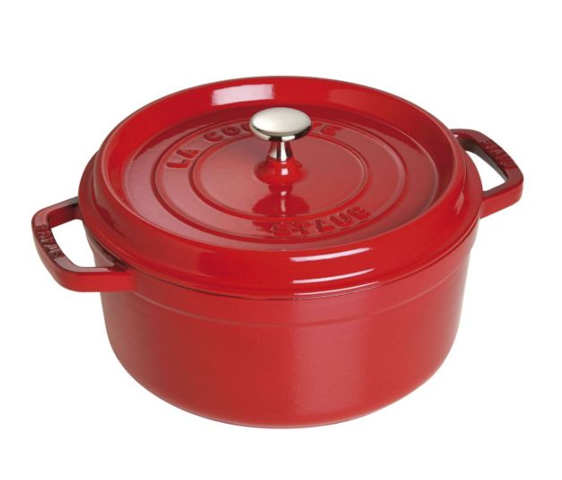 Staub braadpan Cocotte , rond 24 cm - kers