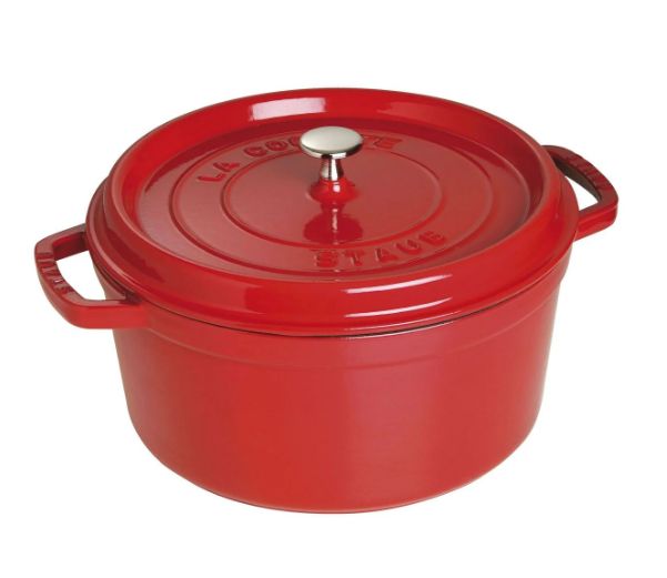 Staub braadpan Cocotte , rond 28 cm - kers