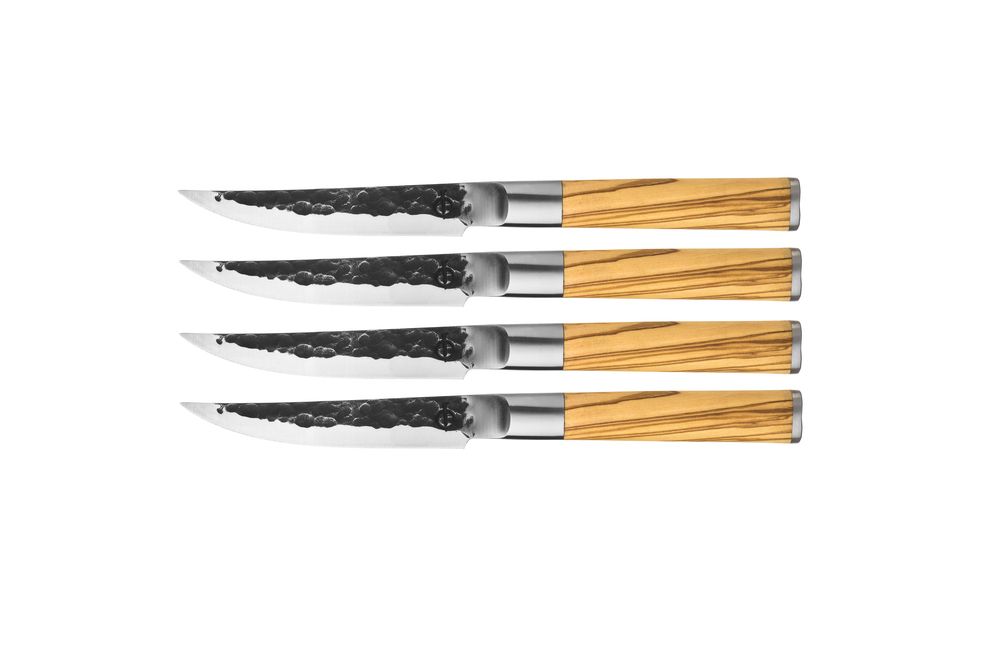 Forged olive 4 steakmessen