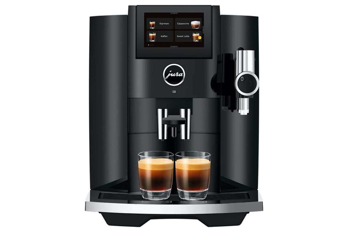JURA volautomatische koffiemachine bonen S8 Piano Black (EB)
