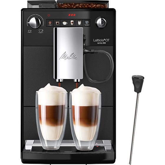 Melitta volautomatische koffiemachine bonen Latticia OT met Melklans